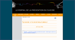 Desktop Screenshot of preventionsuicide.info